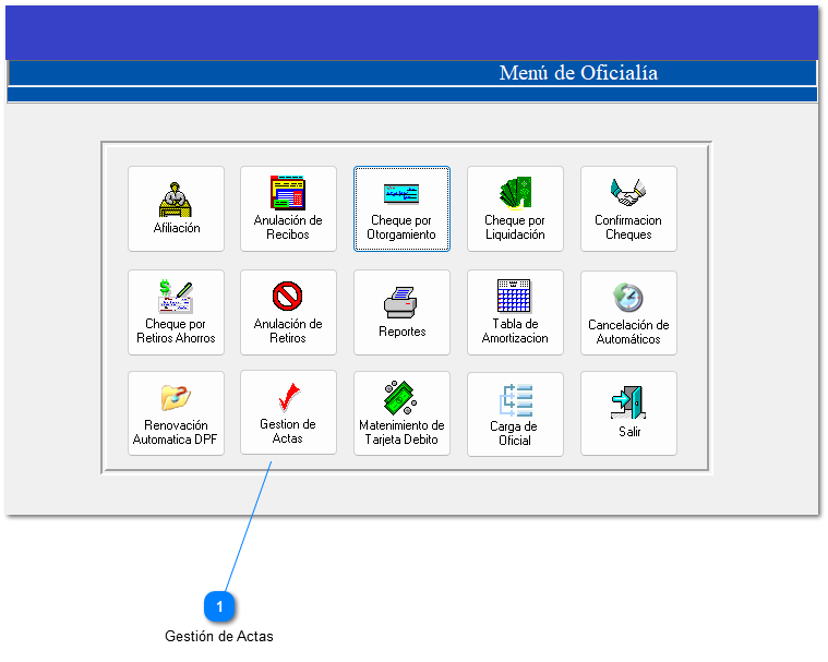 3.1.13 Gestión de Actas