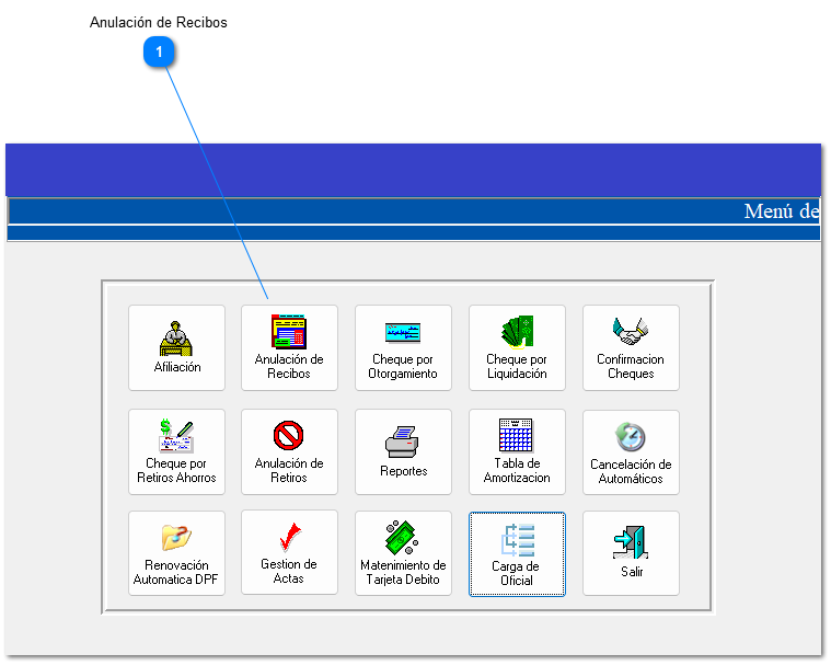 3.1.2  Anulación de recibos