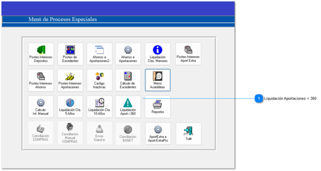3.4.13 Liquidación Aportaciones < 360