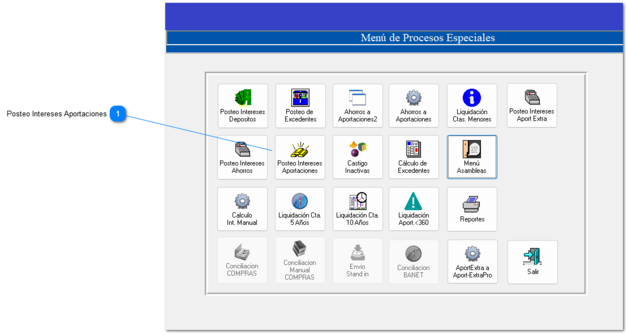 3.4.6 Posteo Intereses Aportaciones