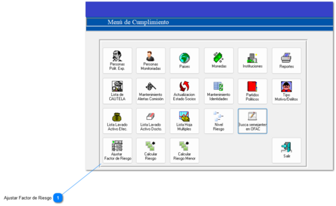 3.5.18 Ajustar Factor de Riesgo