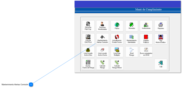 3.5.8 Mantenimiento Alerta Comisión