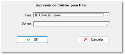3.6.6 Impresión de Boletos