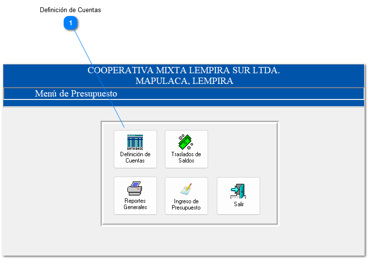 4.4.1 Definición de Cuentas