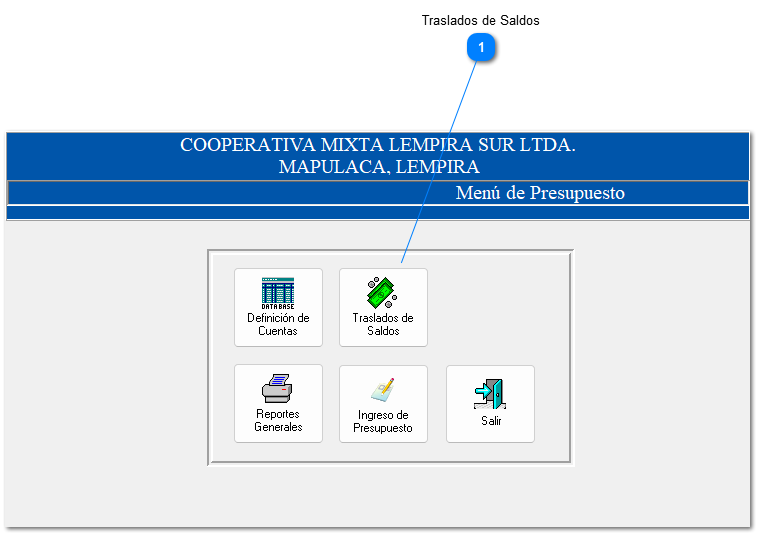 4.4.2 Traslado de Saldos