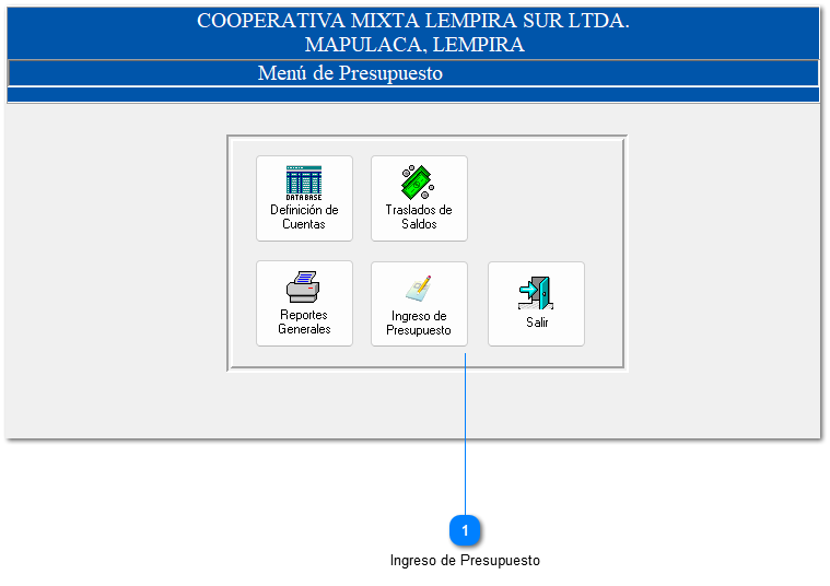 4.4.4 Ingreso de Presupuesto