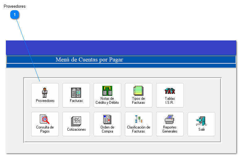 4.6.1 Proveedores