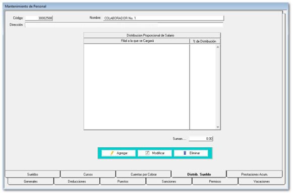 4.7.3 Mantenimiento de Personal (Empleados)