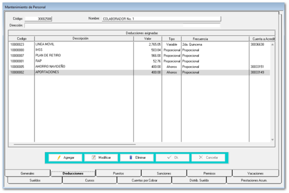 4.7.3 Mantenimiento de Personal (Empleados)