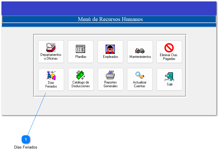4.7.6 Días Feriados