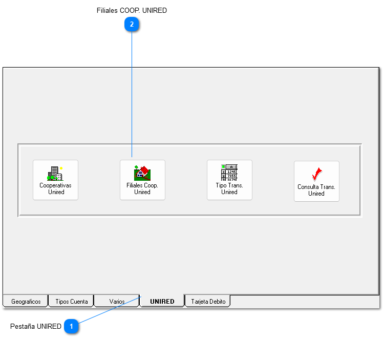 b. Filiales Cooperativas UNIRED