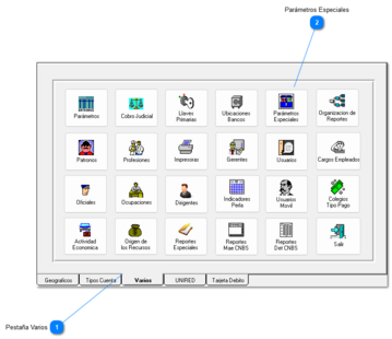 e. Parámetros Especiales
